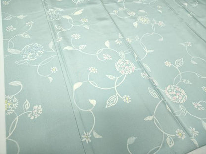 平和屋着物●上質な小紋 ろうけつ染め 花鳥唐草文 ロング丈 正絹 逸品 DAAY1963ps