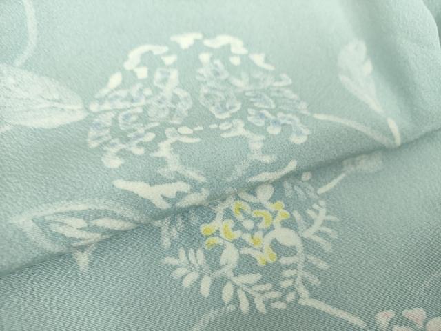 平和屋着物●上質な小紋 ろうけつ染め 花鳥唐草文 ロング丈 正絹 逸品 DAAY1963ps