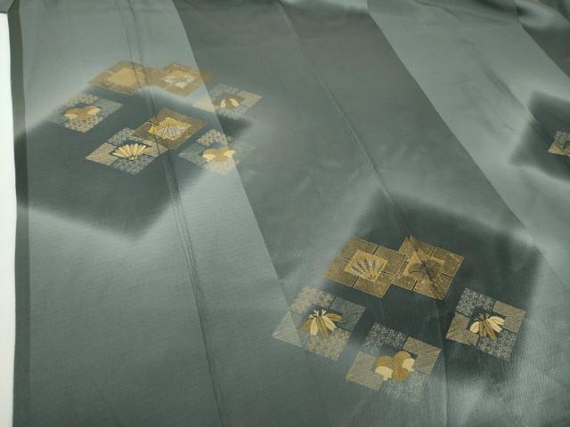 平和屋着物●訪問着　駒刺繍　花菱文　暈し染め　金彩　正絹　逸品　DAAY1972ps
