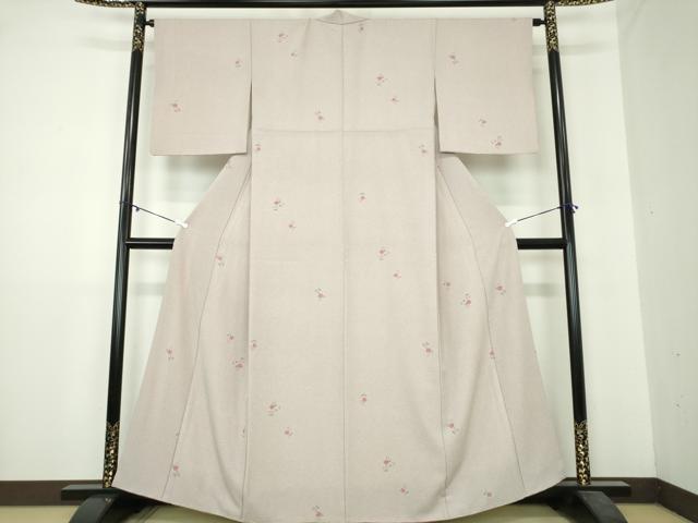 平和屋着物●小紋 草花文 洗える着物 DAAY1993ps