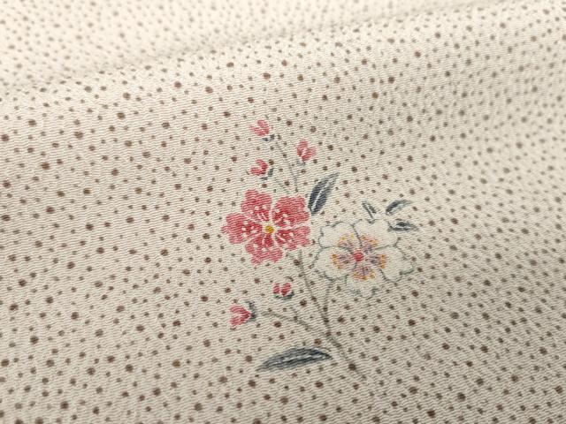平和屋着物●小紋 草花文 洗える着物 DAAY1993ps