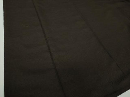 平和屋着物●男性　色紋付　焦げ茶色　正絹　逸品　DAAY1998ps