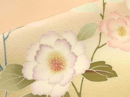 平和屋着物●訪問着 友禅 草花 暈し染め 正絹 逸品 DAAY2039op