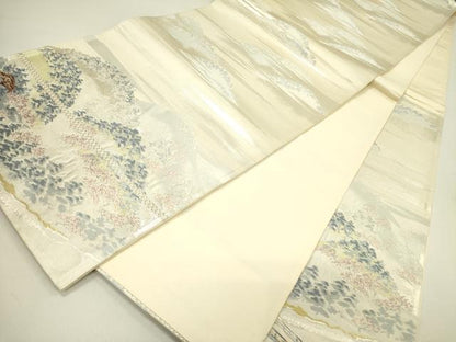 平和屋着物◎六通柄袋帯　唐織　嵐山　金銀糸　正絹　逸品　DAAY2410op