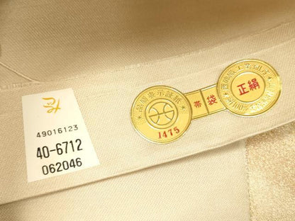 平和屋着物◎西陣　砂子綴れ　全通柄袋帯　重ね山　金糸　正絹　逸品　DAAY2431op
