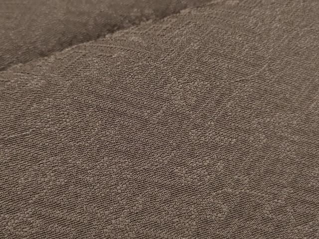 平和屋着物●上質な色無地　花唐草地紋　樺茶色　鈴乃屋扱い　正絹　逸品　DAAY2454op