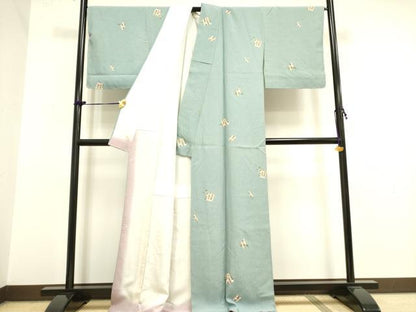 平和屋着物●上質な小紋 源氏香花文 金彩 正絹 逸品 未使用 DAAY2465op
