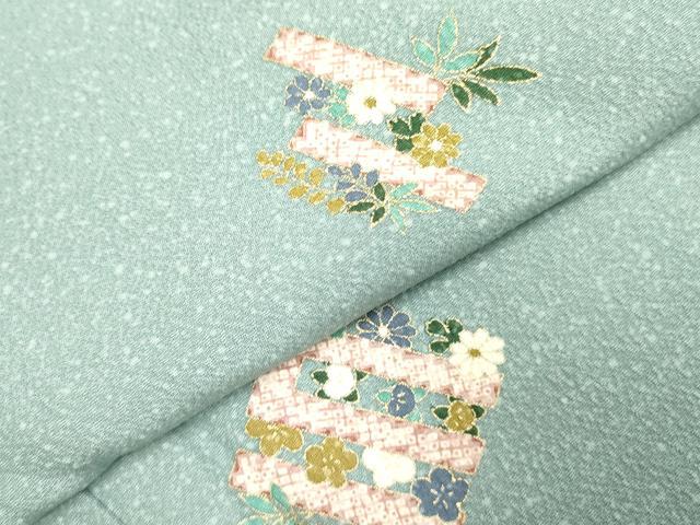 平和屋着物●上質な小紋 源氏香花文 金彩 正絹 逸品 未使用 DAAY2465op