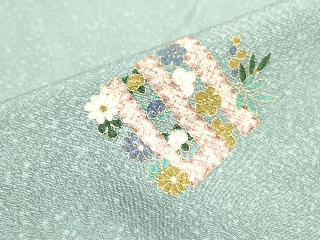 平和屋着物●上質な小紋 源氏香花文 金彩 正絹 逸品 未使用 DAAY2465op