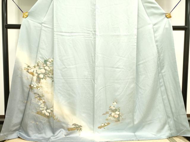 平和屋着物●訪問着 花筏 暈し染め 金彩 ロング丈 正絹 逸品 DAAY2468op