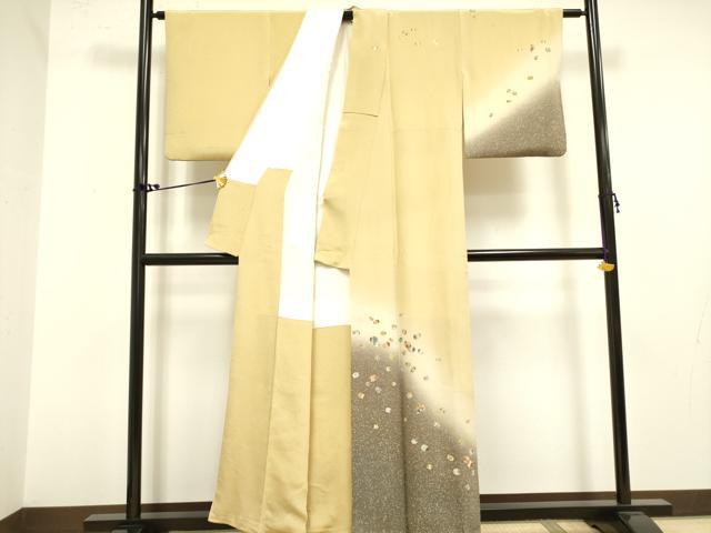 平和屋着物●訪問着 作家物 花丸文 暈し染め 鬼しぼ縮緬 正絹 逸品 DAAY2471op