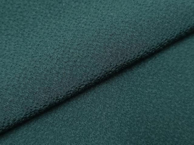 平和屋着物●上質な色無地　千歳緑色　正絹　逸品　DAAY2484op