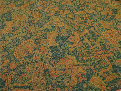 平和屋着物■上質な小紋 更紗花文 正絹 逸品 DAAY2626op