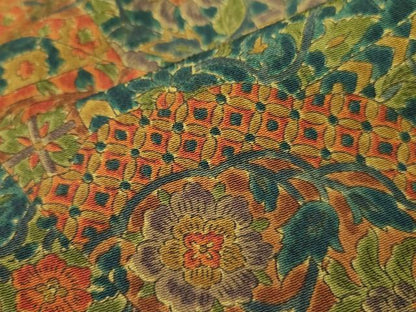 平和屋着物■上質な小紋 更紗花文 正絹 逸品 DAAY2626op