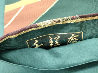 平和屋着物●六通柄袋帯　千祥座　金糸　正絹　逸品　DAAY2697op