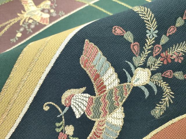 平和屋着物●六通柄袋帯　千祥座　金糸　正絹　逸品　DAAY2697op