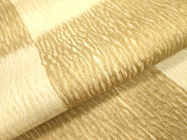 平和屋着物▽両面 全通柄袋帯 スリーシーズン 春夏秋 櫛織 市松 正絹 逸品 DAAY2700op