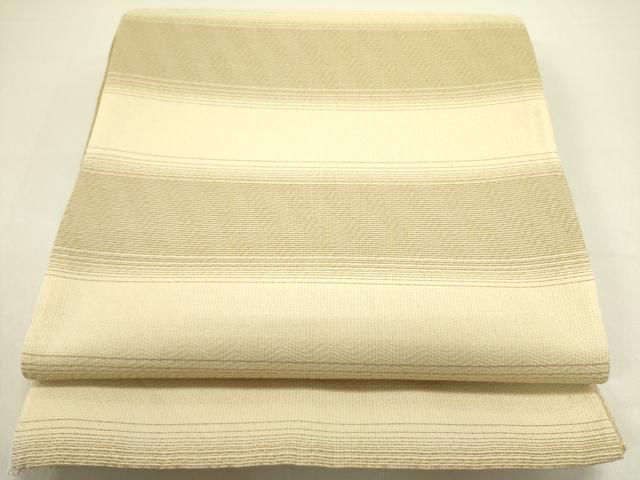 平和屋着物▽両面 全通柄袋帯 スリーシーズン 春夏秋 櫛織 市松 正絹 逸品 DAAY2700op