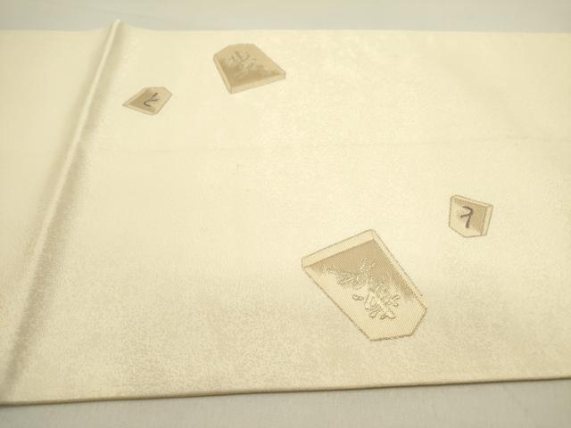 平和屋着物●太鼓柄袋帯　瓢箪　ひょうたん　金糸　正絹　逸品　DAAY2711op