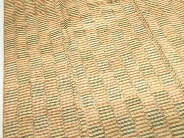 平和屋着物■上質な紬 幾何学文様 正絹 逸品 DAAY2881op