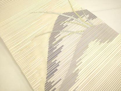 平和屋着物＊夏物 絽綴れ 八寸名古屋帯 風景文 金銀糸 正絹 逸品 DAAY2904op