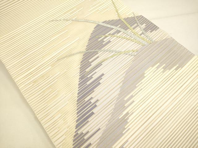 平和屋着物＊夏物 絽綴れ 八寸名古屋帯 風景文 金銀糸 正絹 逸品 DAAY2904op
