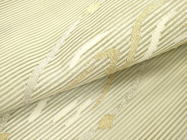 平和屋着物＊夏物 絽綴れ 太鼓柄袋帯 抽象文様 金銀糸 正絹 逸品 DAAY2905op