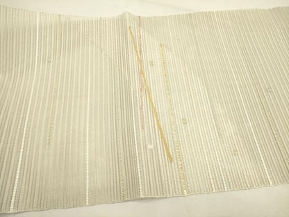 平和屋着物＊夏物 絽綴れ 八寸名古屋帯 抽象文様 金糸 正絹 逸品 DAAY2907op