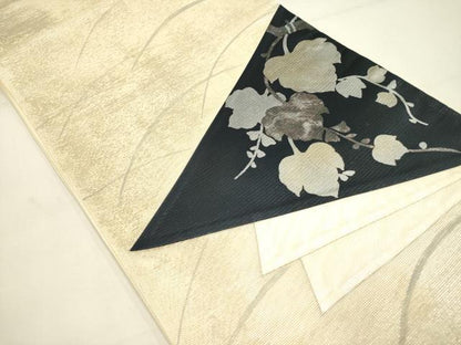 平和屋着物＊夏物 太鼓柄袋帯 蔦の葉文 金銀彩 正絹 逸品 DAAY2913op