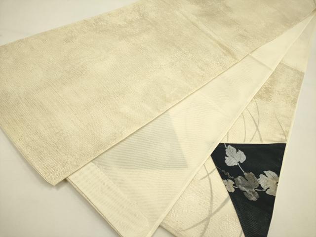 平和屋着物＊夏物 太鼓柄袋帯 蔦の葉文 金銀彩 正絹 逸品 DAAY2913op