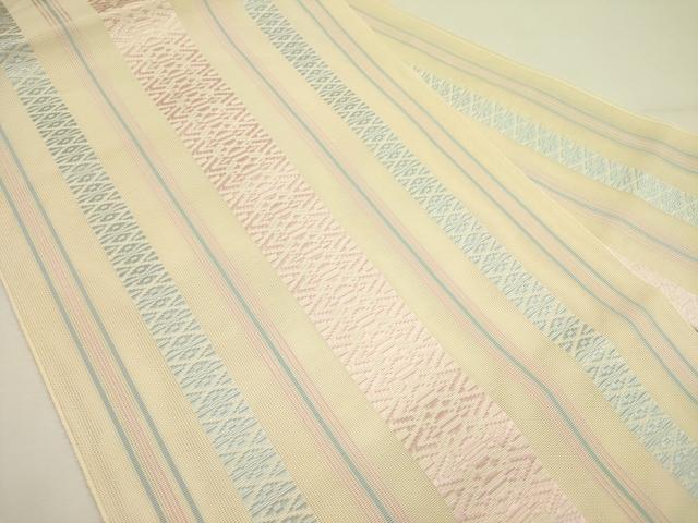 平和屋着物＊夏物 本場筑前博多織 八寸名古屋帯 紗献上 正絹 逸品 DAAY2915op