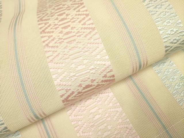平和屋着物＊夏物 本場筑前博多織 八寸名古屋帯 紗献上 正絹 逸品 DAAY2915op