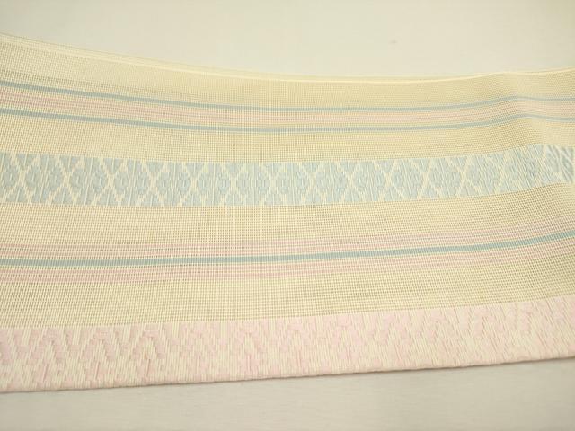 平和屋着物＊夏物 本場筑前博多織 八寸名古屋帯 紗献上 正絹 逸品 DAAY2915op