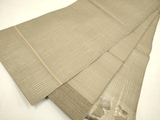 平和屋着物＊夏物 太鼓柄袋帯 すくい織 蔦の葉 金糸 正絹 逸品 DAAY2918op
