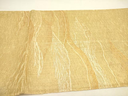 平和屋着物＊夏物 太鼓柄袋帯 櫛織 風景文 金糸 正絹 逸品 DAAY2933op
