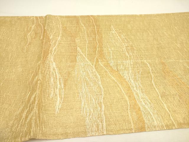 平和屋着物＊夏物 太鼓柄袋帯 櫛織 風景文 金糸 正絹 逸品 DAAY2933op