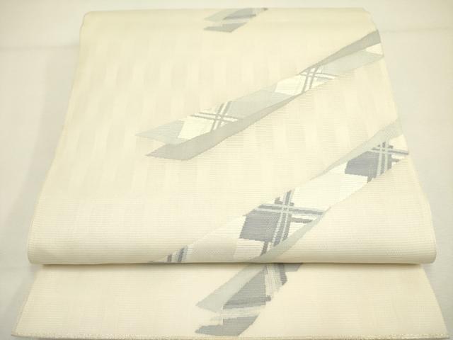 平和屋着物＊夏物 六通柄袋帯 抽象文様 正絹 逸品 DAAY2936op