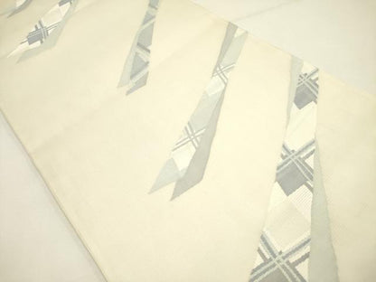 平和屋着物＊夏物 六通柄袋帯 抽象文様 正絹 逸品 DAAY2936op
