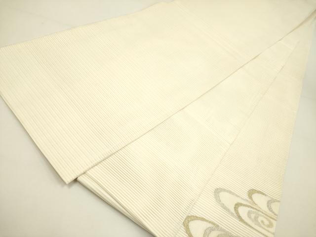 平和屋着物＊夏物　絽綴れ　太鼓柄袋帯　流水文　金銀糸　正絹　逸品　DAAY2937op