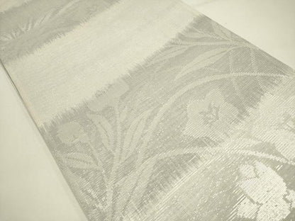 平和屋着物＊夏物 六通柄袋帯 桔梗 銀糸 正絹 逸品 DAAY2940op