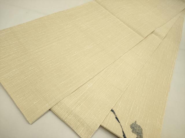 平和屋着物＊夏物 太鼓柄袋帯 枝葉文 正絹 逸品 未使用 DAAY2941op