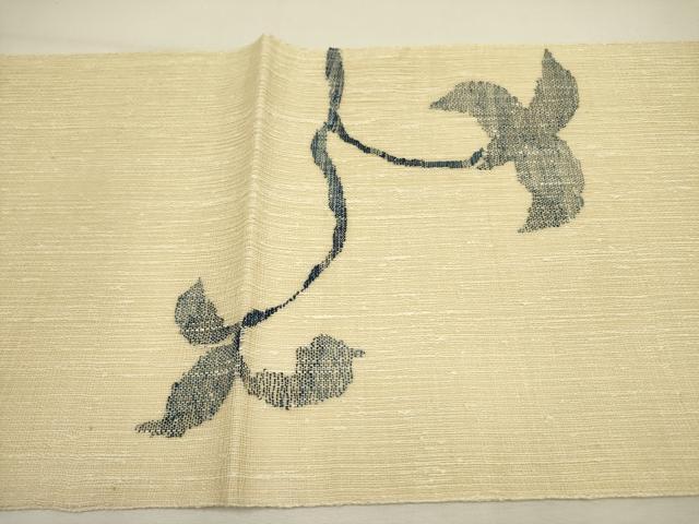 平和屋着物＊夏物 太鼓柄袋帯 枝葉文 正絹 逸品 未使用 DAAY2941op