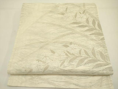 平和屋着物＊夏物 六通柄袋帯 草花 正絹 逸品 DAAY2946op