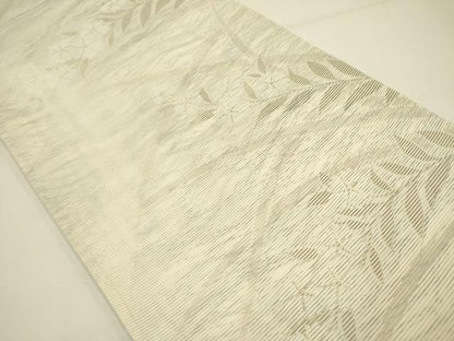 平和屋着物＊夏物 六通柄袋帯 草花 正絹 逸品 DAAY2946op