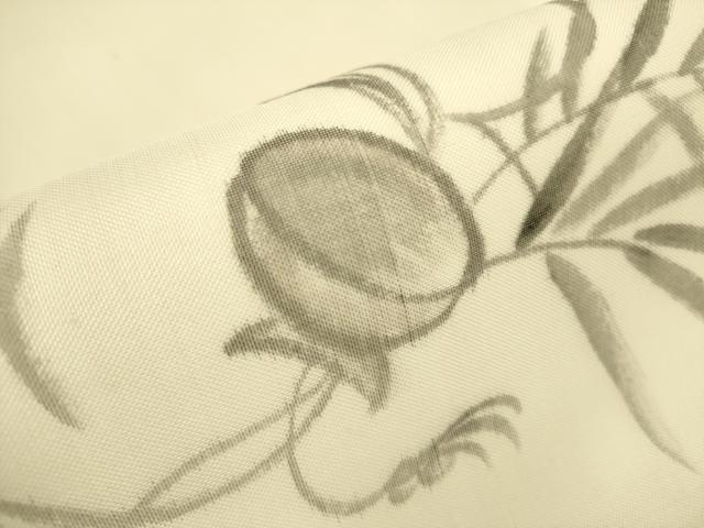 平和屋着物＊夏物 九寸名古屋帯 作家物 手描き 草葉文 正絹 逸品 DAAY2949op