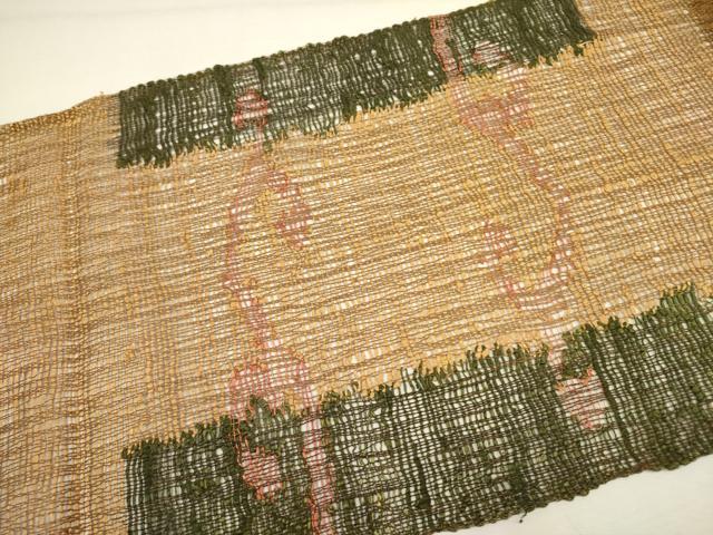 平和屋着物＊夏物 八寸名古屋帯 抽象文様 正絹 逸品 DAAY2952op