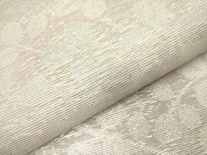 平和屋着物＊夏物 六通柄袋帯 草葉文 銀糸 正絹 逸品 DAAY2961op