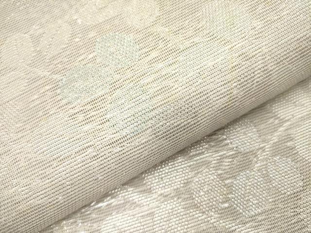平和屋着物＊夏物 六通柄袋帯 草葉文 銀糸 正絹 逸品 DAAY2961op