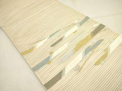 平和屋着物＊夏物 絽綴れ 太鼓柄袋帯 抽象文様 金銀糸 正絹 逸品 DAAY2962op