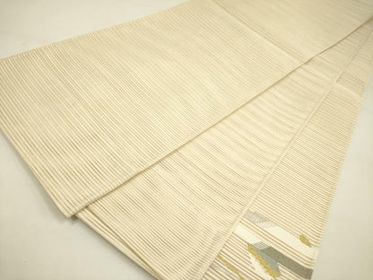 平和屋着物＊夏物 絽綴れ 太鼓柄袋帯 抽象文様 金銀糸 正絹 逸品 DAAY2962op